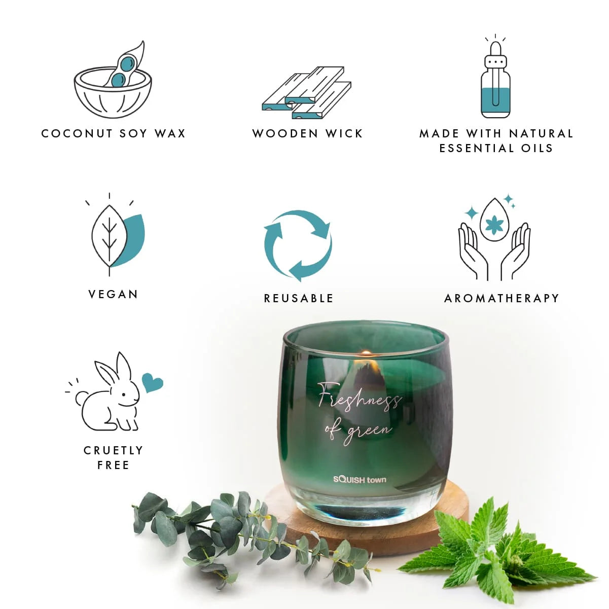 Freshness of Green - Aromatherapy Scented Candle