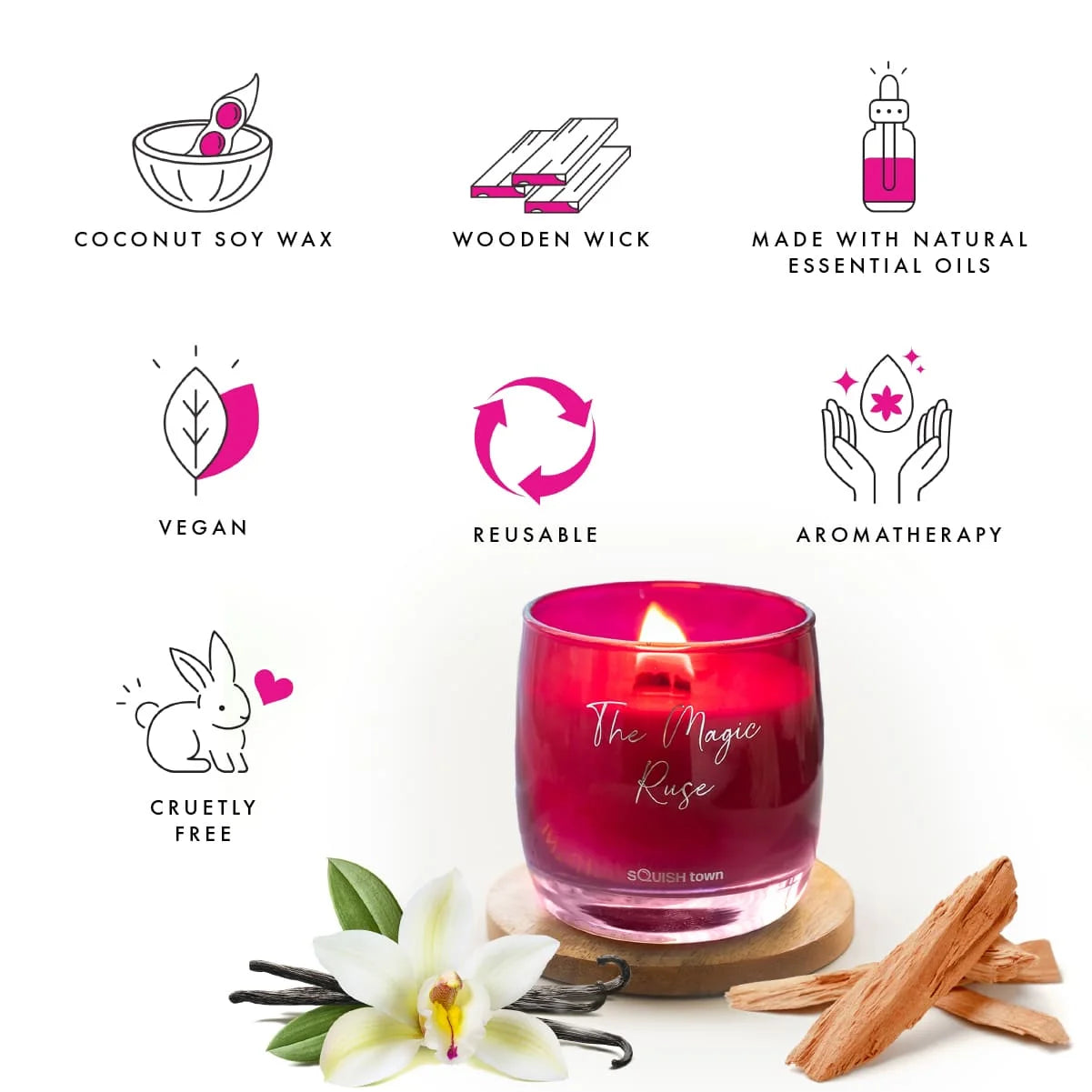 The Magic Ruse - Aromatherapy Scented Candle