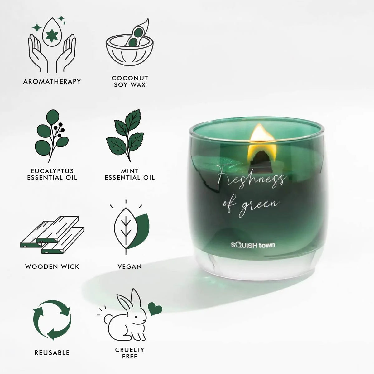 Freshness of Green - Aromatherapy Scented Candle