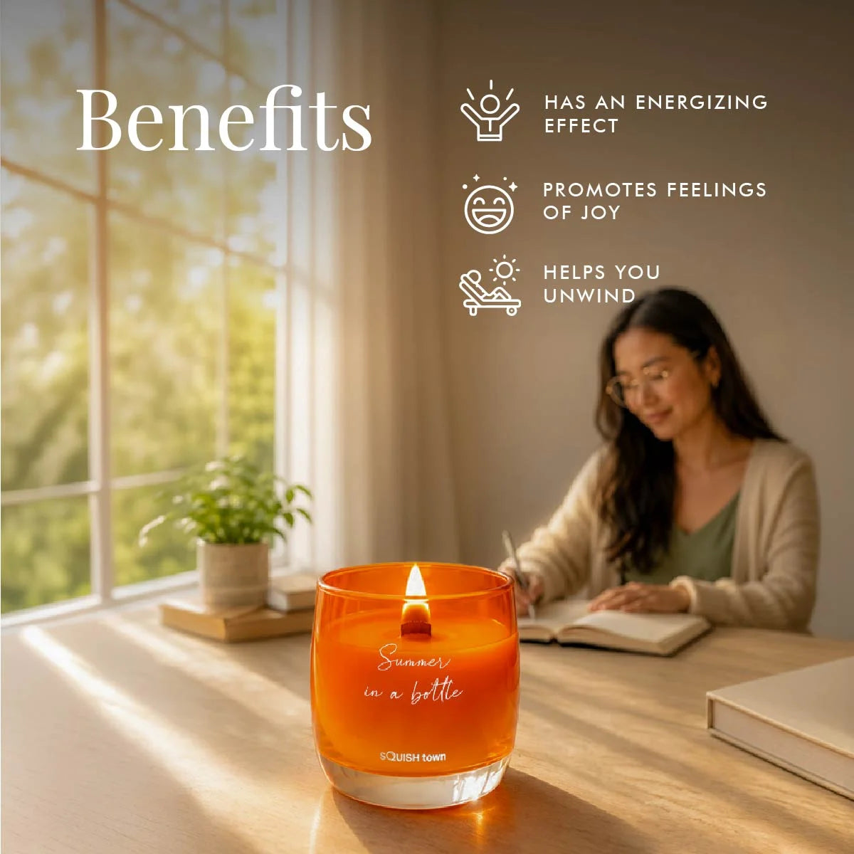 Summer in a bottle - Aromatherapy Scented Candle
