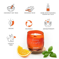 Summer in a bottle - Aromatherapy Scented Candle