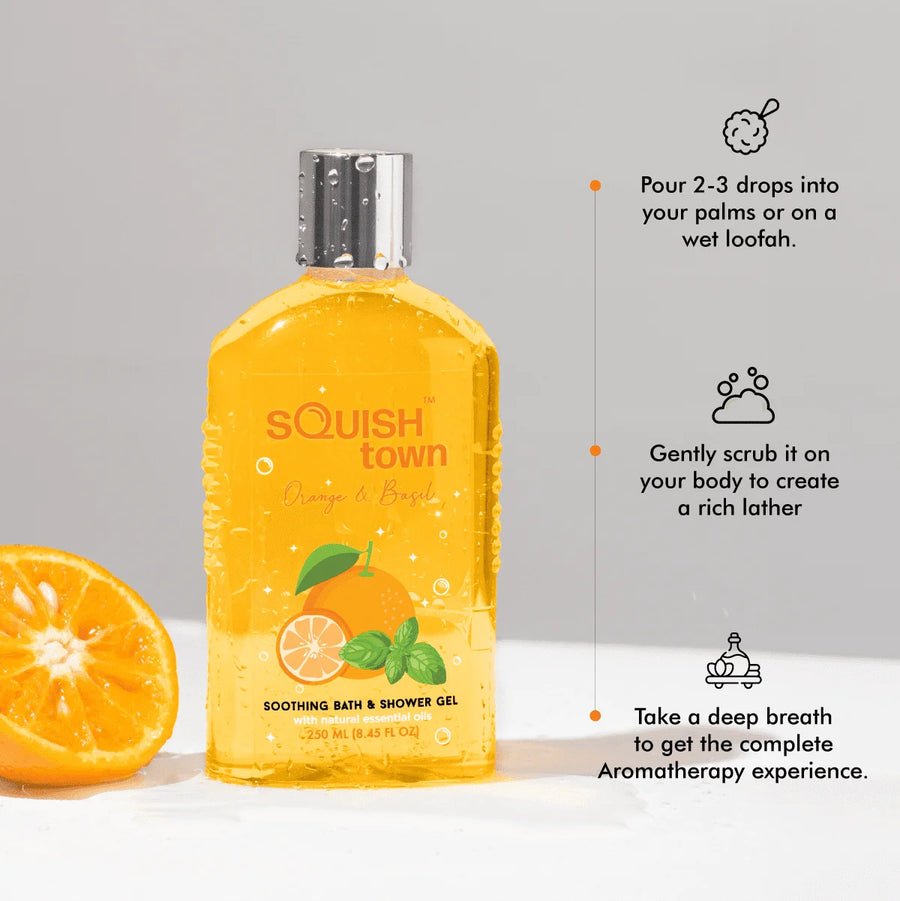 Orange & Basil - Soothing Bath & Shower Gel
