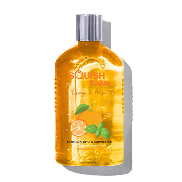 Orange & Basil soothing Aromatherapy bath & shower gel