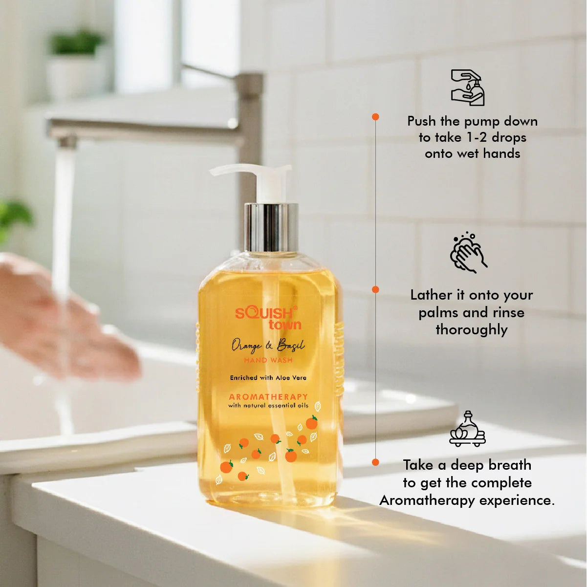 Orange &amp; Basil - Cleansing Hand Wash