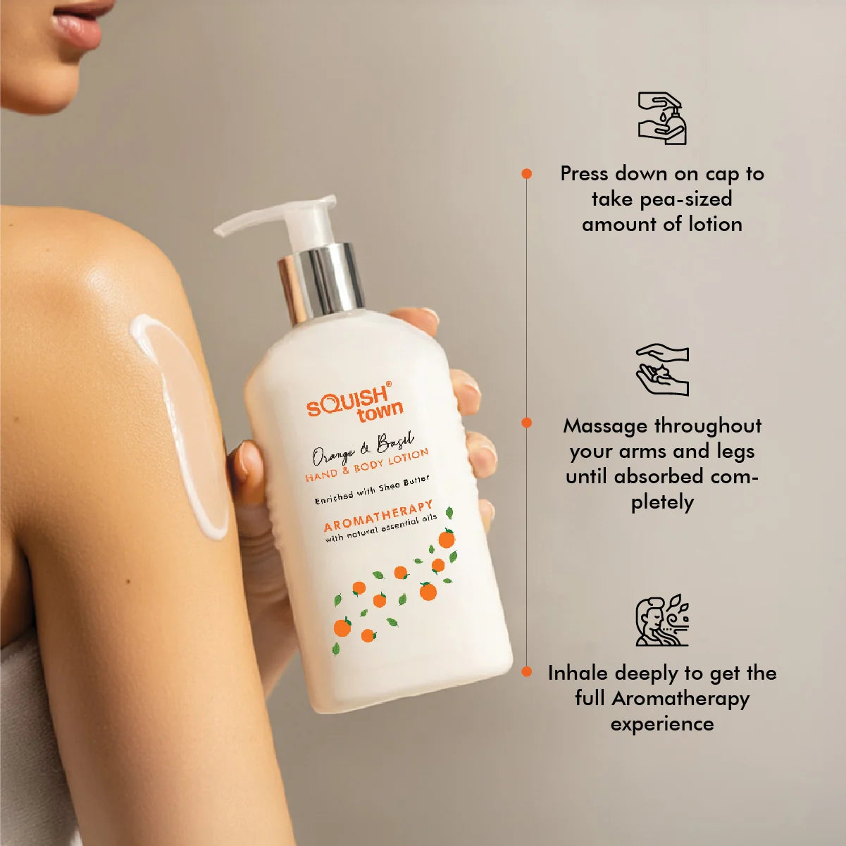 Orange &amp; Basil - Moisturizing Hand &amp; Body Lotion