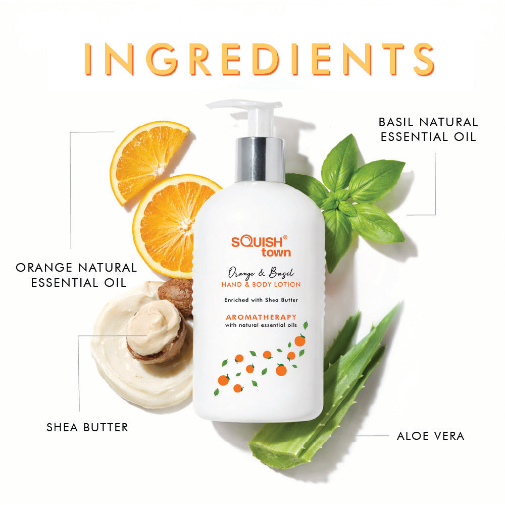 Orange &amp; Basil - Moisturizing Hand &amp; Body Lotion