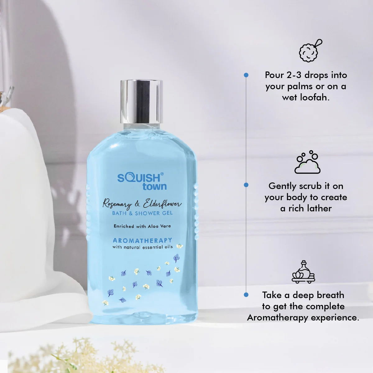 Rosemary &amp; Elderflower - Soothing Bath &amp; Shower Gel