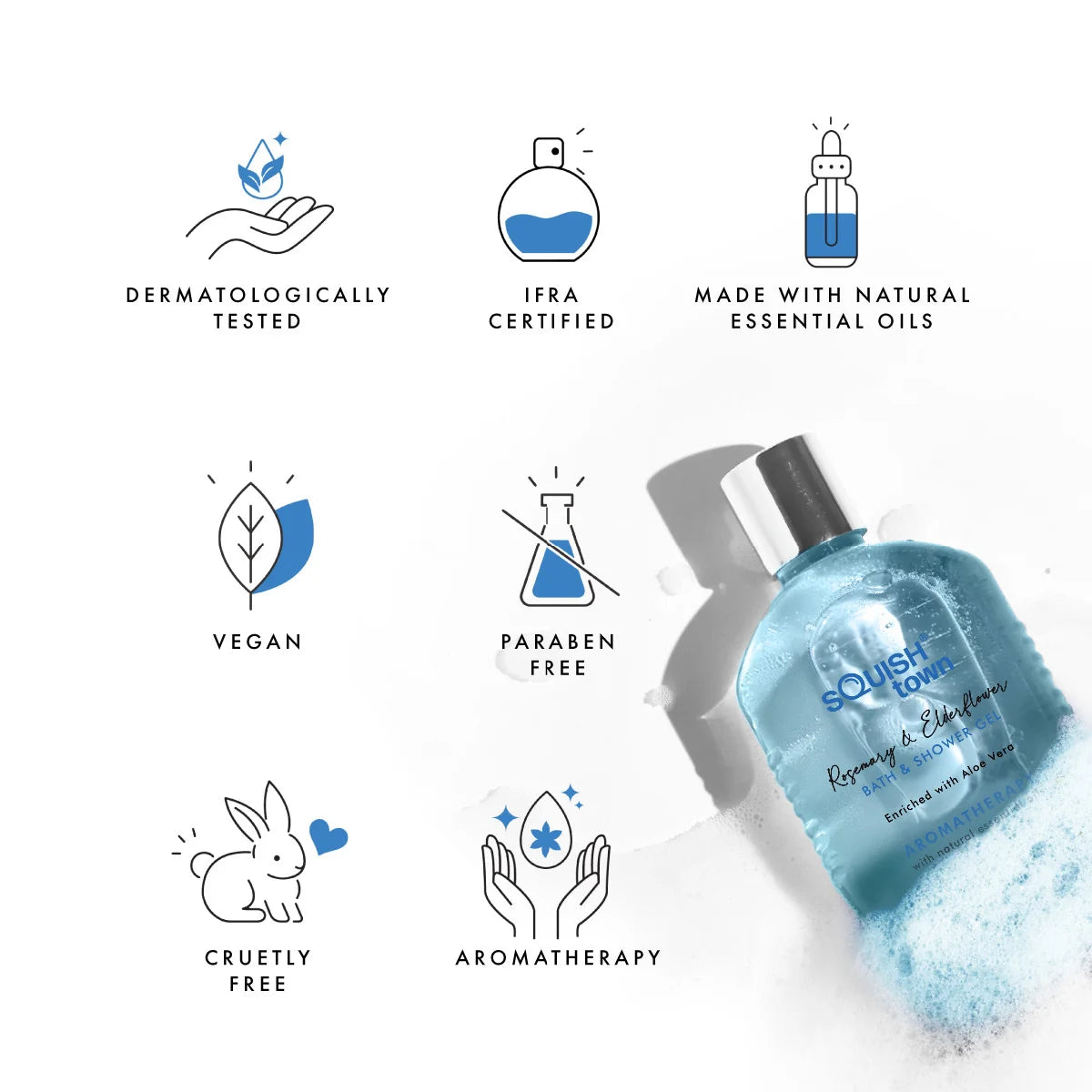 Rosemary &amp; Elderflower - Soothing Bath &amp; Shower Gel