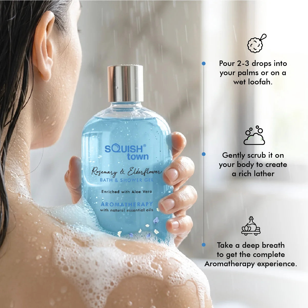 Rosemary &amp; Elderflower - Soothing Bath &amp; Shower Gel