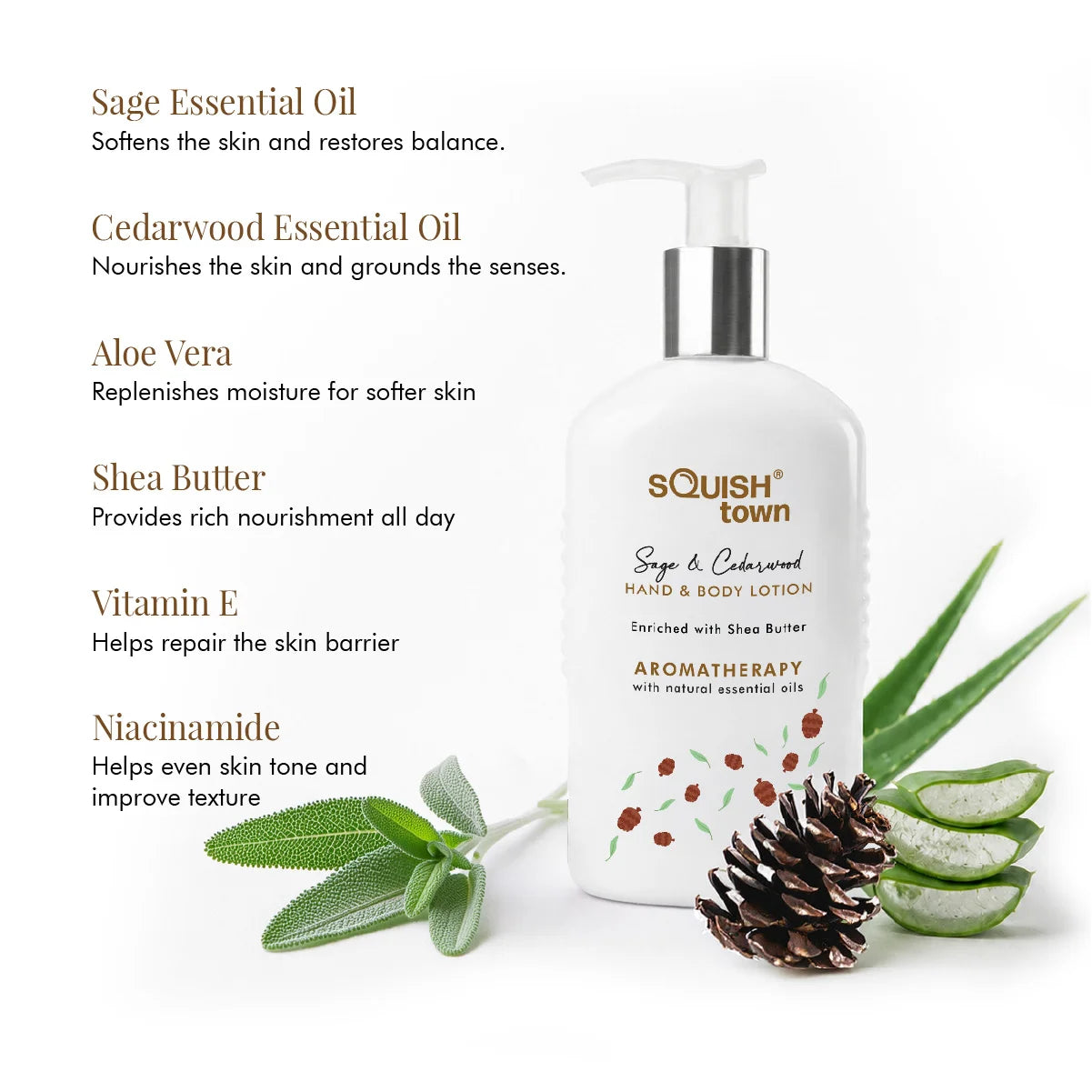 Sage &amp; Cedarwood - Moisturizing Hand &amp; Body Lotion