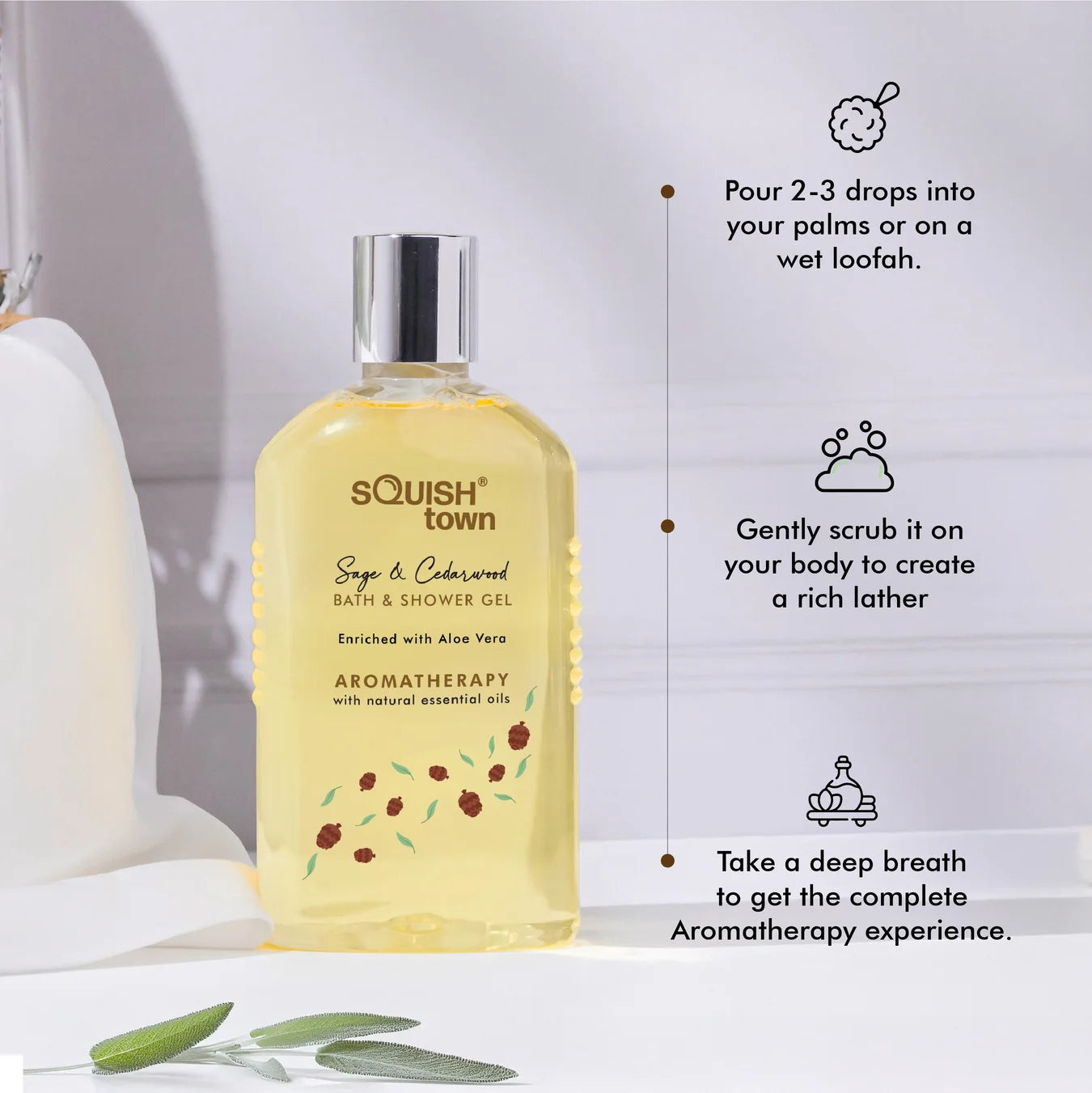 Sage &amp; Cedarwood - Soothing Bath &amp; Shower Gel