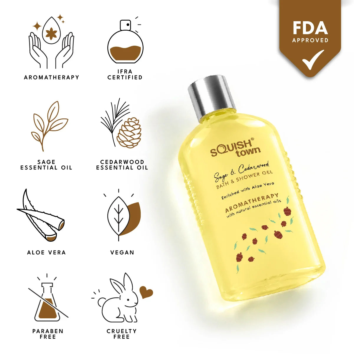 Sage &amp; Cedarwood - Soothing Bath &amp; Shower Gel
