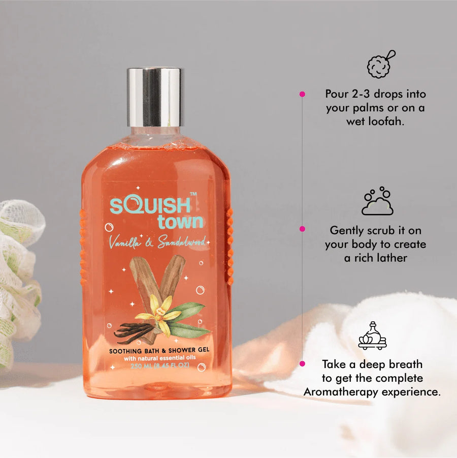 Vanilla & Sandalwood - Soothing Bath & Shower Gel