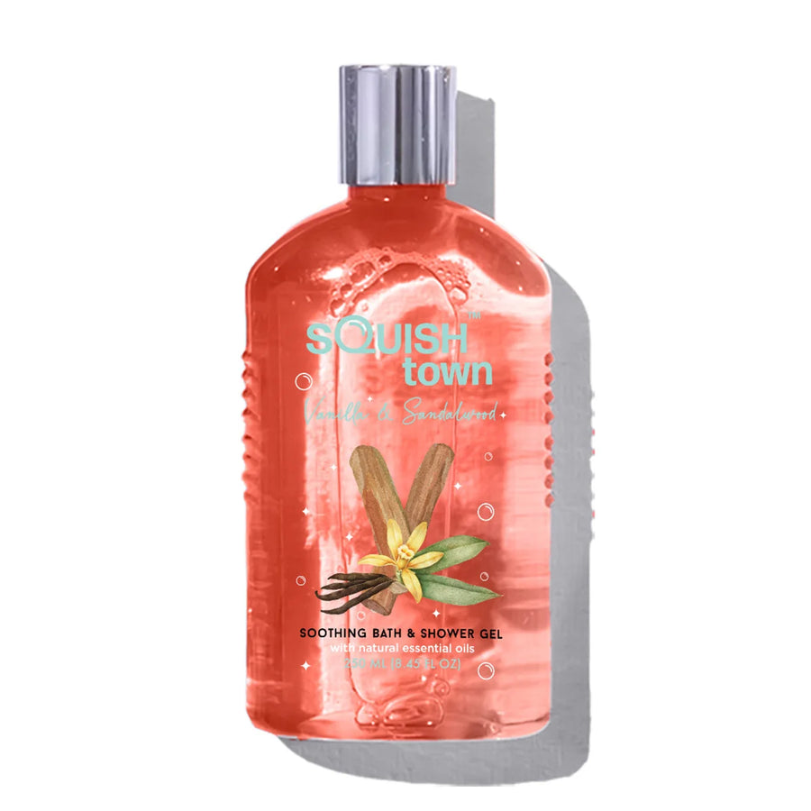 Vanilla & Sandalwood soothing Aromatherapy bath & shower gel